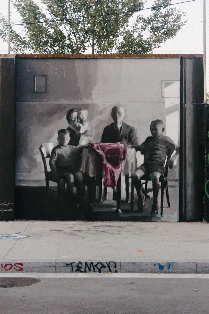 Mural 'Cadavre Exquis'. Albert Guasch/Miquel Wert. Poblenou, Barcelona, 2016